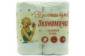 Туалетная бумага Экономочка Яблоко  4 в 1